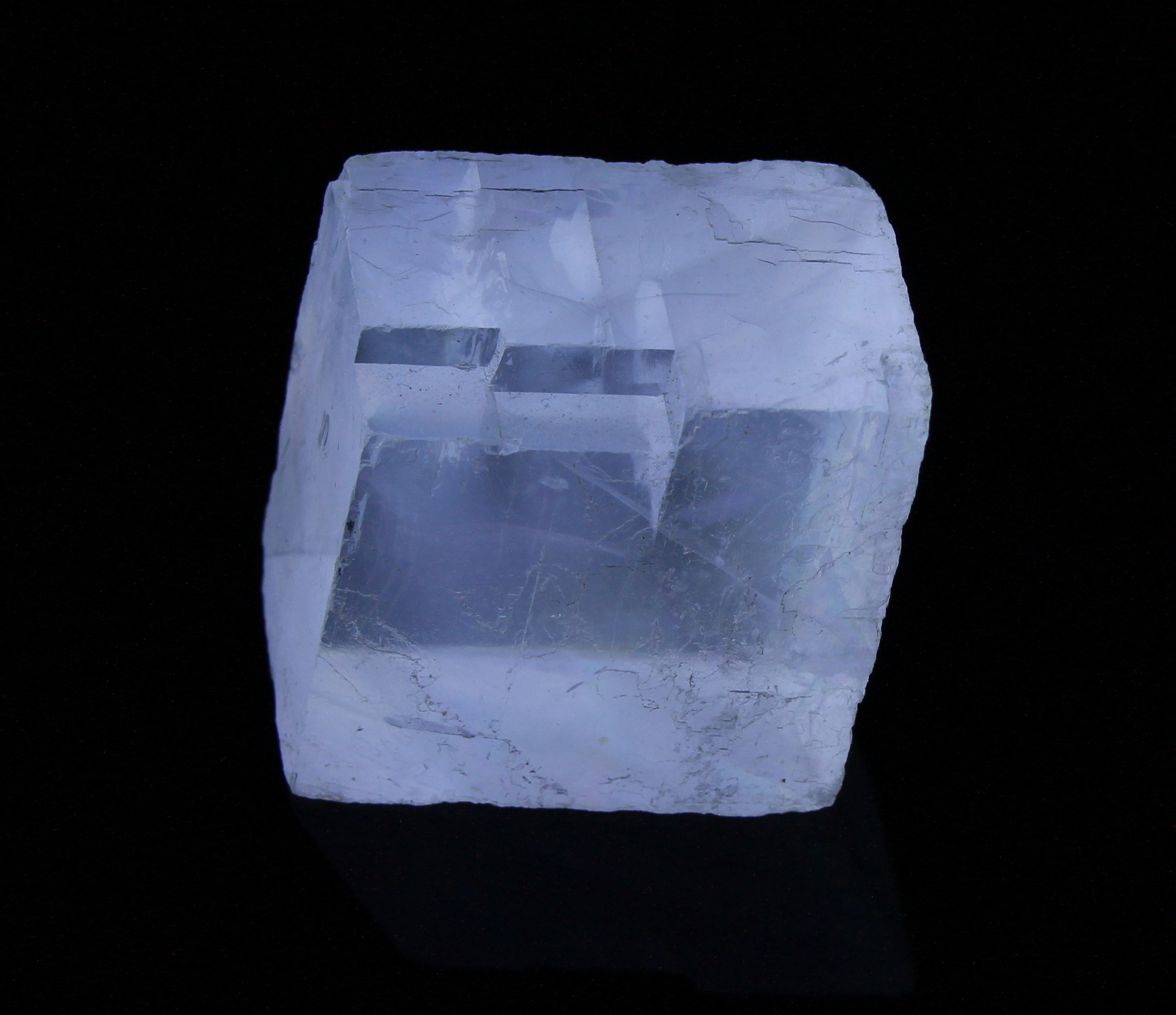 Fluorescence under midwave UV light.