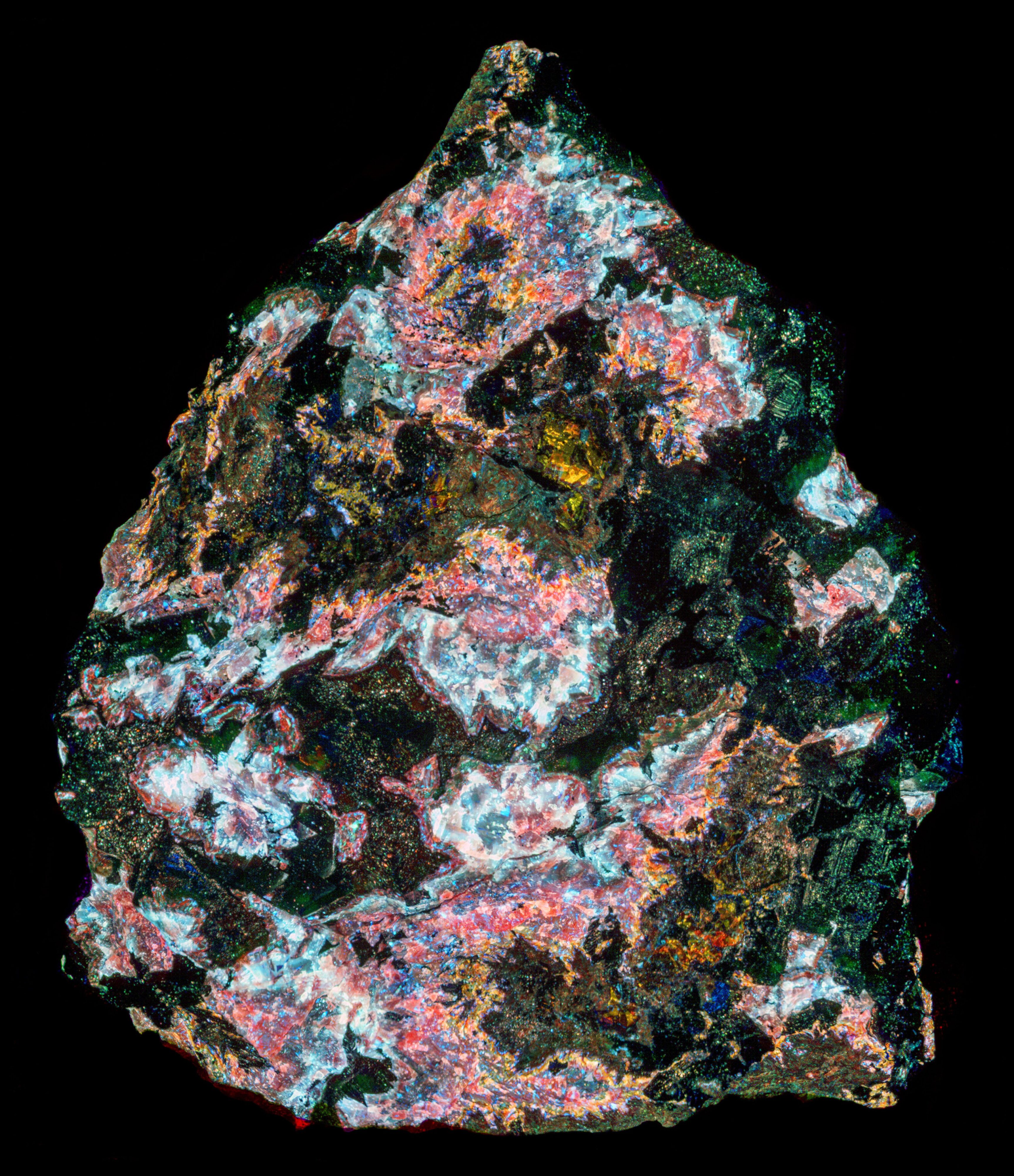 False color image of longwave near infrared fluorescence