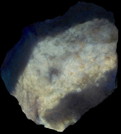 Fluorescence under shortwave UV light.