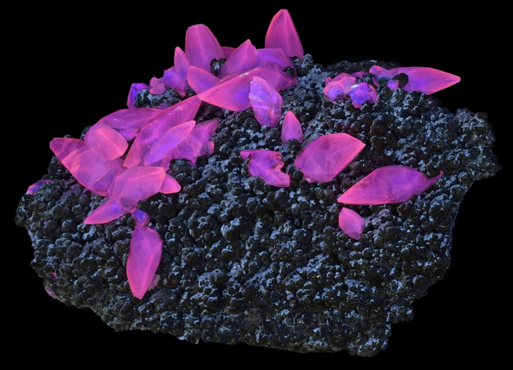 Fluorescence under midwave UV light. Side 2.